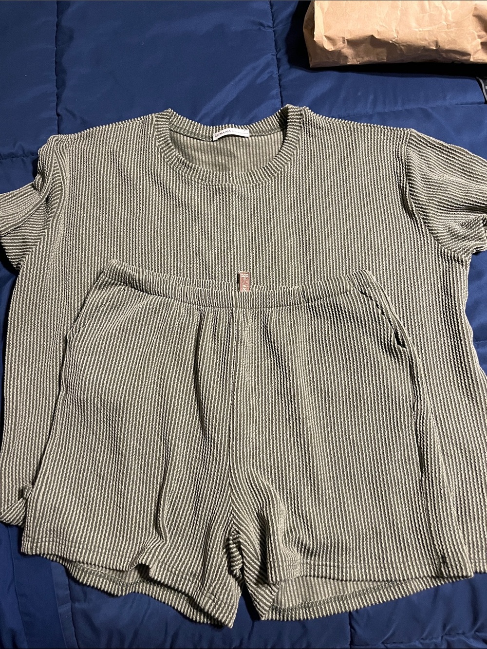 Zenana Outfitters Olive Green short set 2 piece